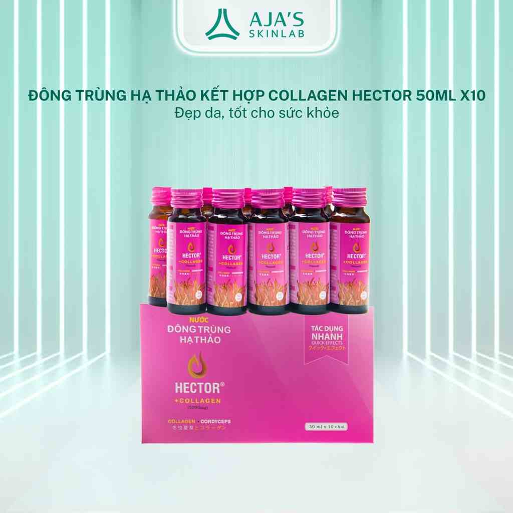 Nước đông trùng hạ thảo kết hợp Collagen Hector 50ml x10