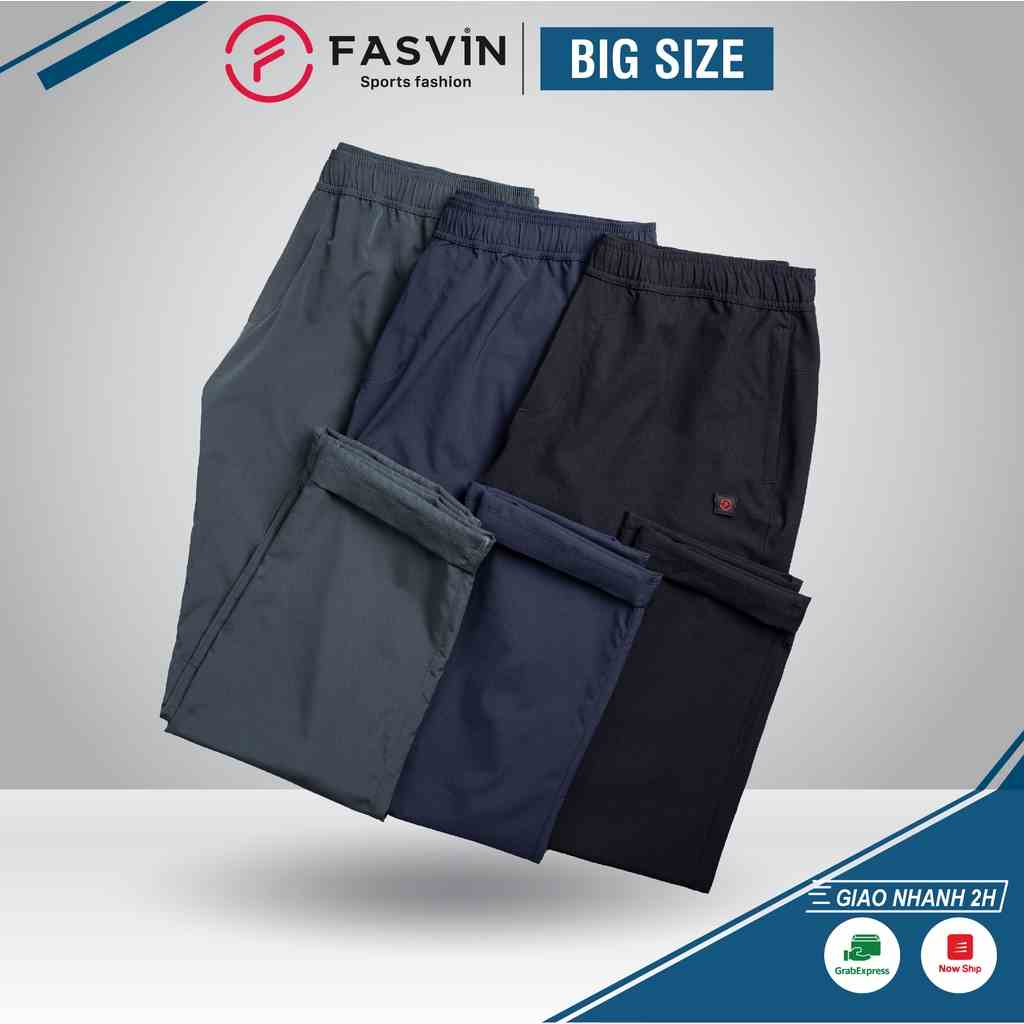 Quần Gió Nam BIG SIZE FASVIN Từ 80 Đến 120KG Ống Suông Vải Đẹp Hàng Nhà Máy Tiện Dụng Đi Chơi Hay Mặc Nhà DC22179.