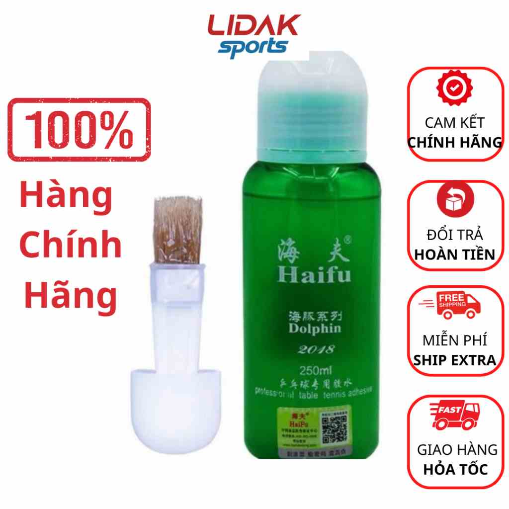 Keo dán vợt bóng bàn Haifu dung tích 250ml chuyên dụng kết dính cao tăng lực đàn hồi mặt vợt - LIDAK SPORT