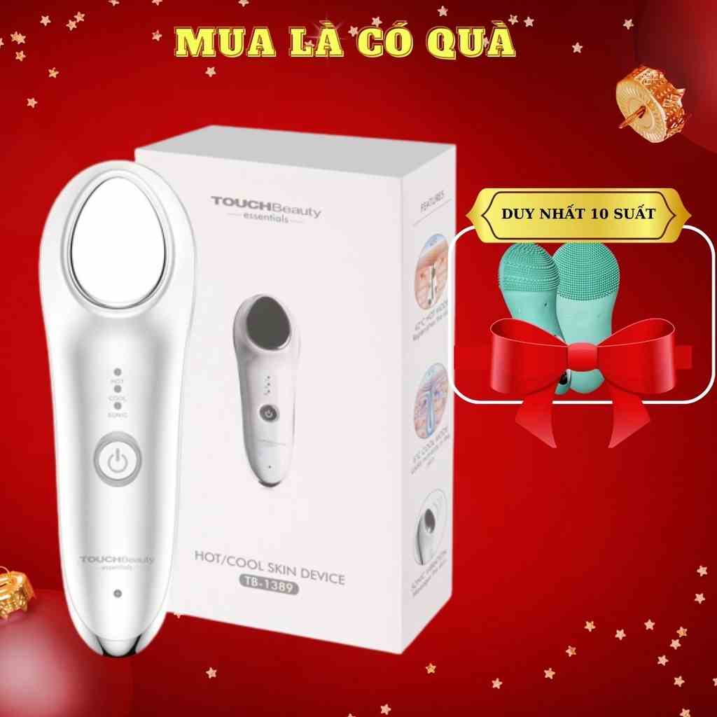 Máy Massage Nâng cơ Đẩy tinh chất dưỡng trắng nóng lạnh ion TOUCHBeauty TB1389 mátxa trẻ hoá da cao cấp tặng quà hấp dẫn