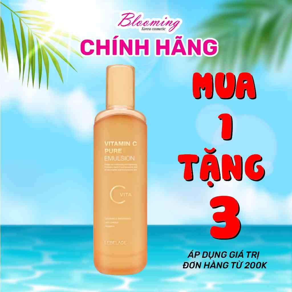 [Mã BMLTA35 giảm đến 35K đơn 99K] Sữa Dưỡng Thể Dưỡng Trắng Tăng Đàn Hồi Da Lebelage Vitamin C Pure Emulsion 120ml