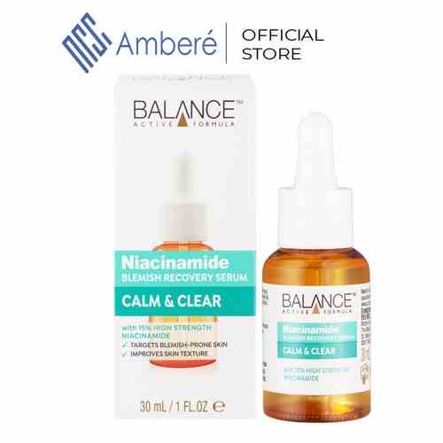 Serum Niacinamide 15% Balance  ngừa mụn mờ thâm Active Formula  Blemish Recovery 30ml