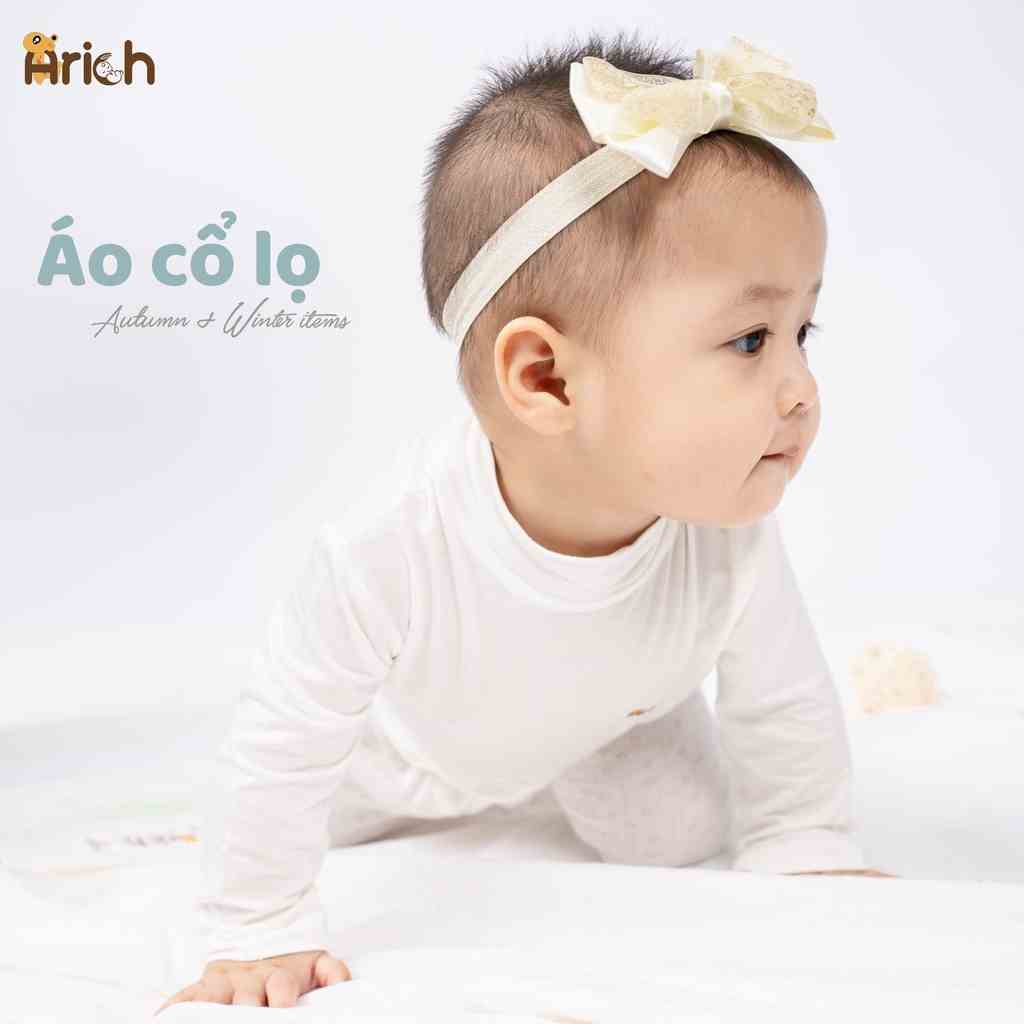 Áo cổ lọ giữ nhiệt sợi tre pettit Arich cho bé từ 9 tháng đến 4 tuổi