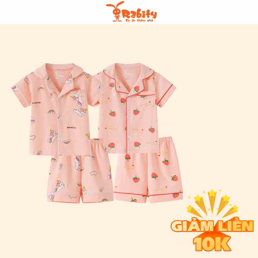 [NHẬP RABITY GIẢM ĐẾN 20K] Bộ Pijama bé gái Rabity bộ đồ ngủ cao cấp cho bé gái đồ cho trẻ em 93021