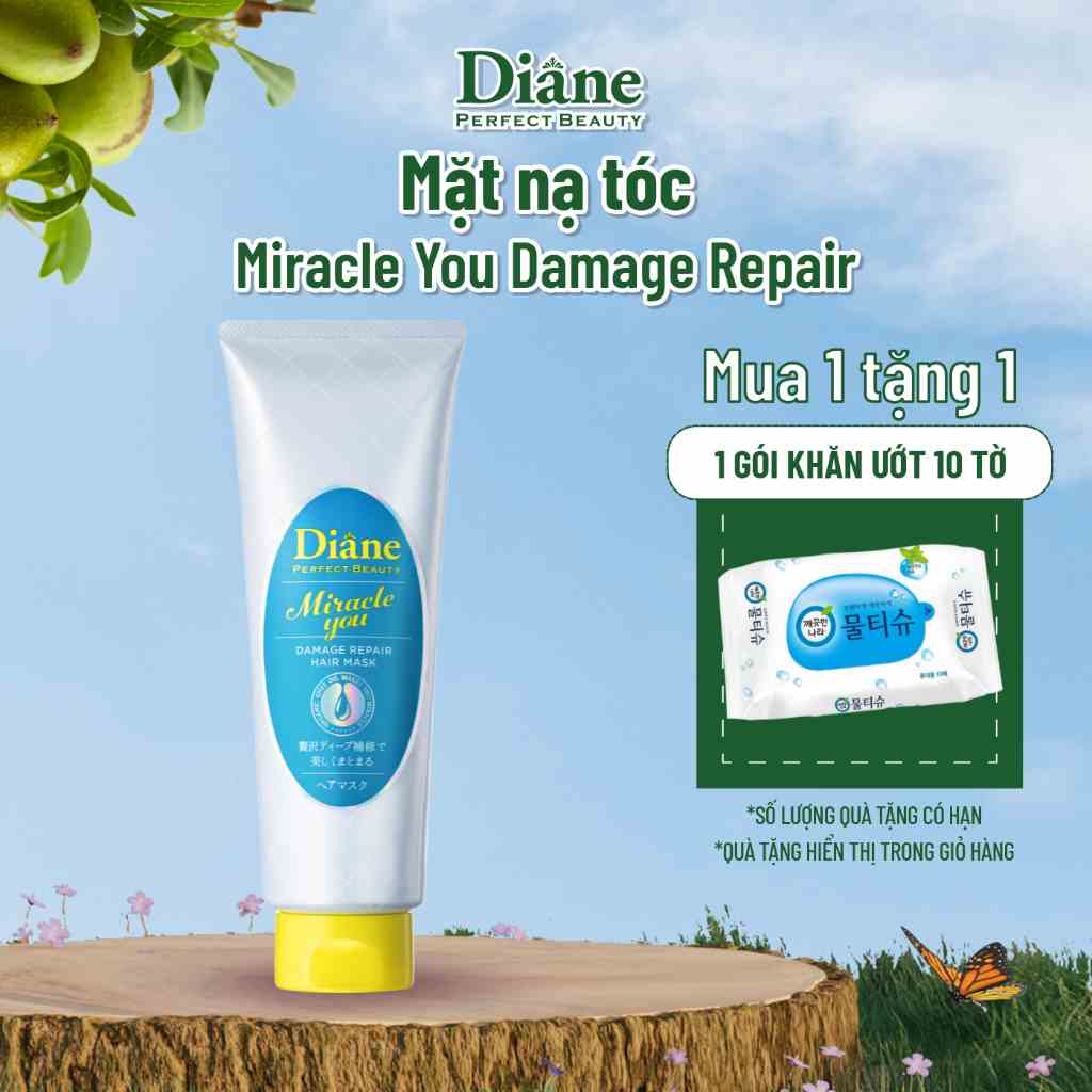 [Mã BMLTB35 giảm đến 35K đơn 99K] Mặt nạ tóc dành cho tóc nhuộm tẩy Diane Miracle You Damage Repair Hair Mask