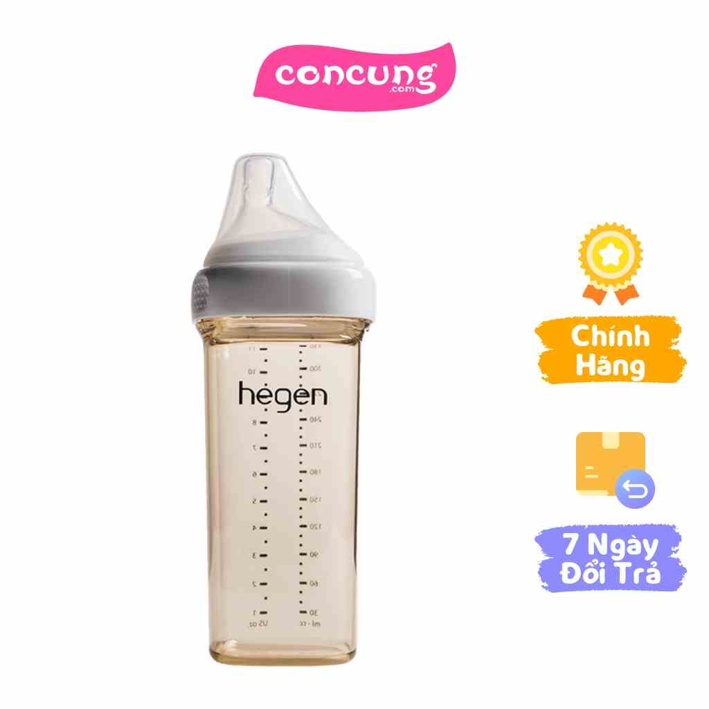 Bình sữa cao cấp PPSU Hegen 330ml (6M+)