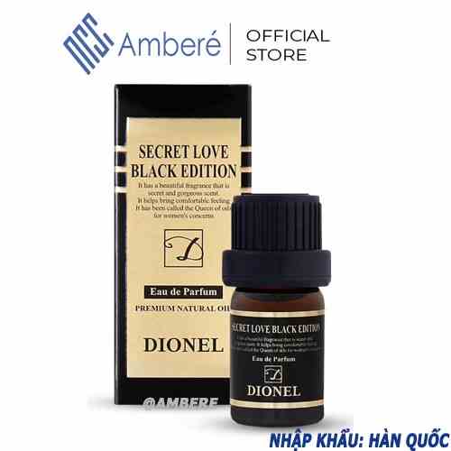 Nước Hoa vùng kín Dionel Secret Love Original Black Edition Inner Perfume Hương Hoa Hồng Ngọt Ngào Lãng Mạn 5ml