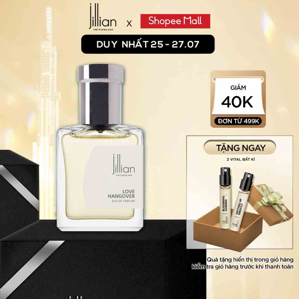 Nước hoa Jillian Nam Love Hangover 15ml - lịch lãm, cổ điển, gợi cảm