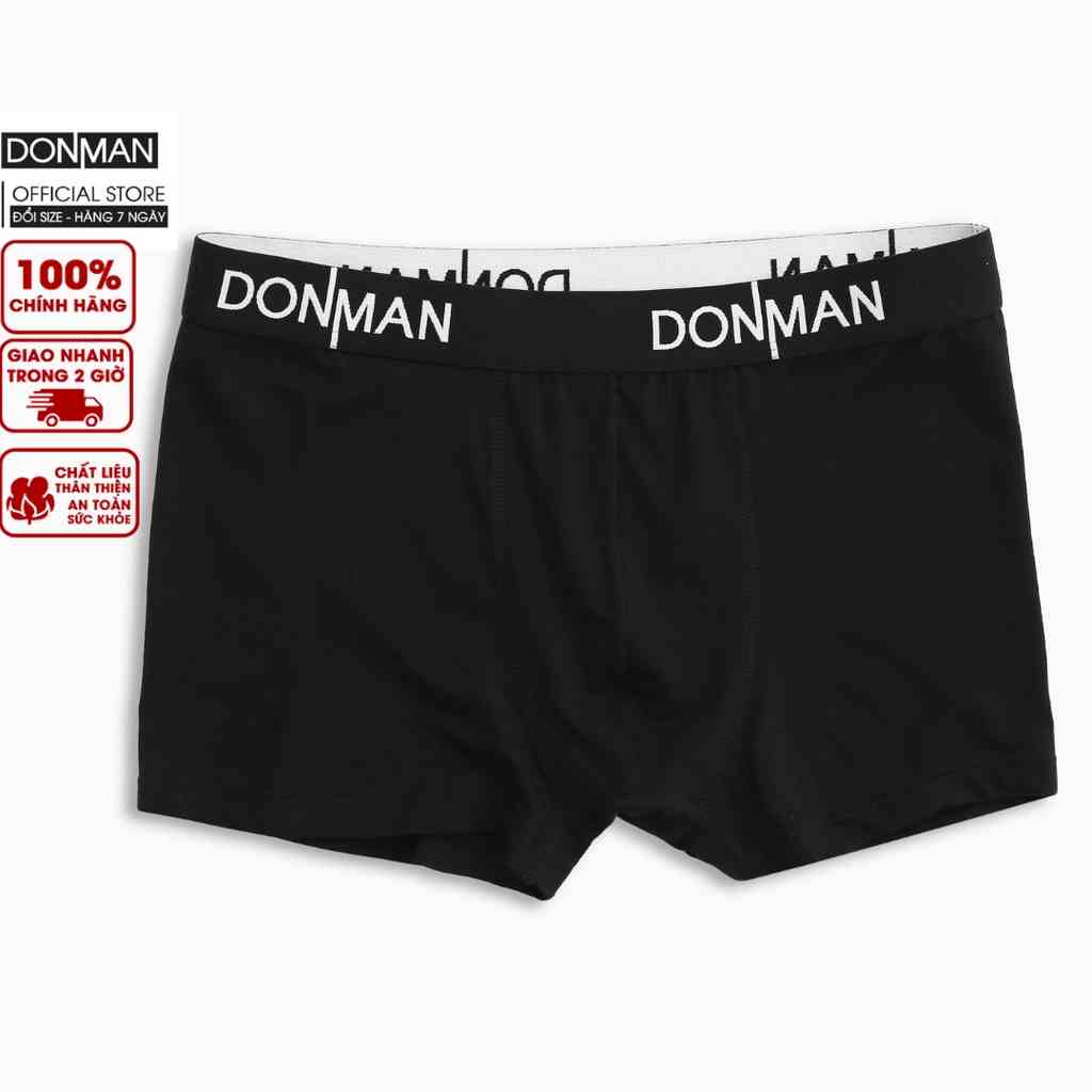 Quần lót boxer nam cao cấp DONMAN chất Bambo mềm mịn, co giãn cao cấp, kháng khuẩn tốt - QL04