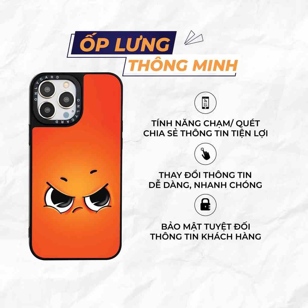 Ốp lưng thông minh ONLYCARD_Red Hot_01/Dành cho các dòng IPhone 7/7plus/8/8plus/x/xr/xs/11/12/13/14/pro/promax