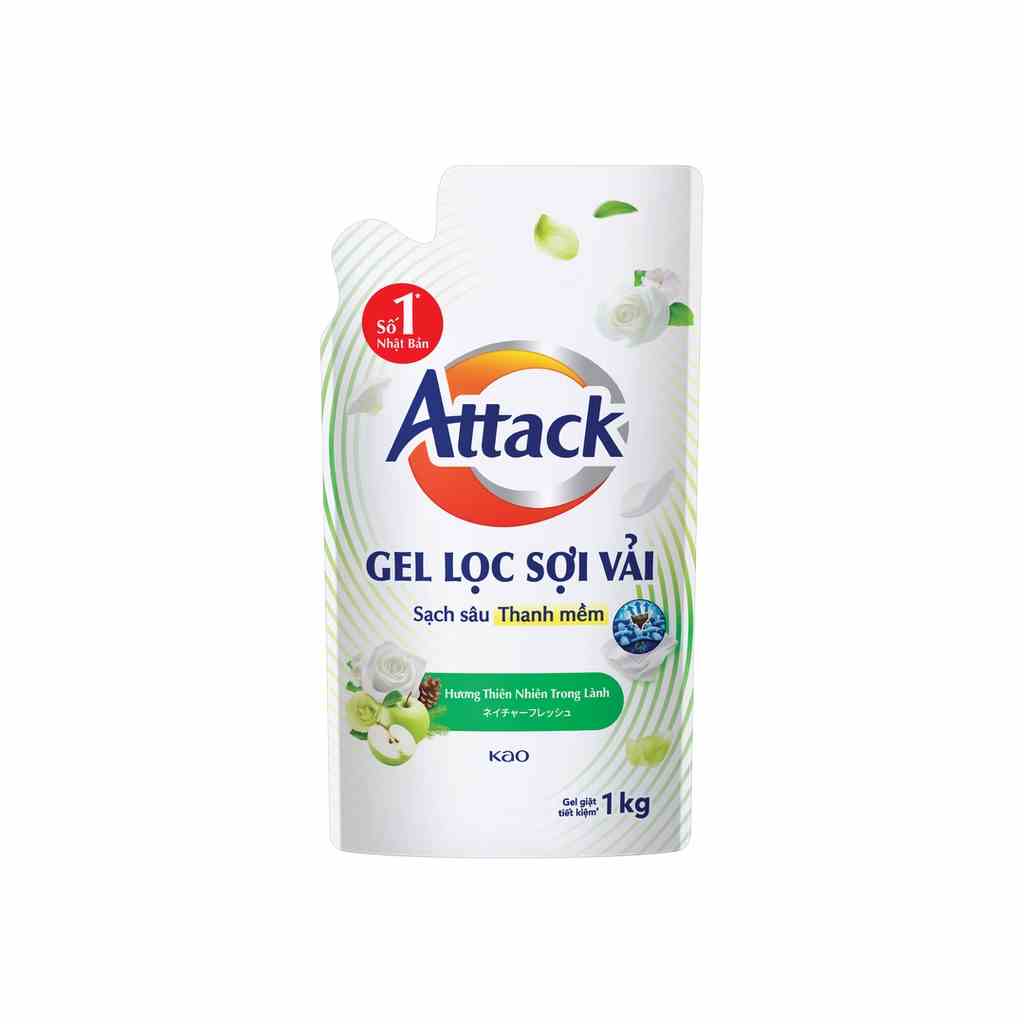 [Quà tặng không bán] - Gel giặt Attack túi 1kg (Mẫu ngẫu nhiên)