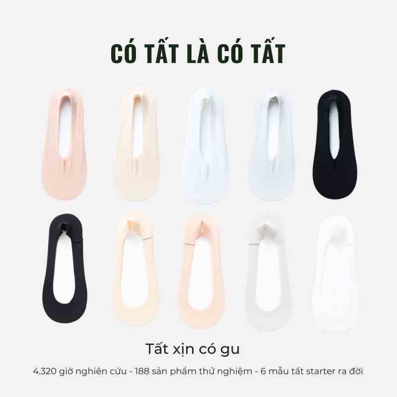 [Mã BMLTA35 giảm đến 35K đơn 99K] Tất Lười Nữ Chống Tụt Gót Có Tất ôm gót di chuyển thoải mái không tụt _ NOFOOTER