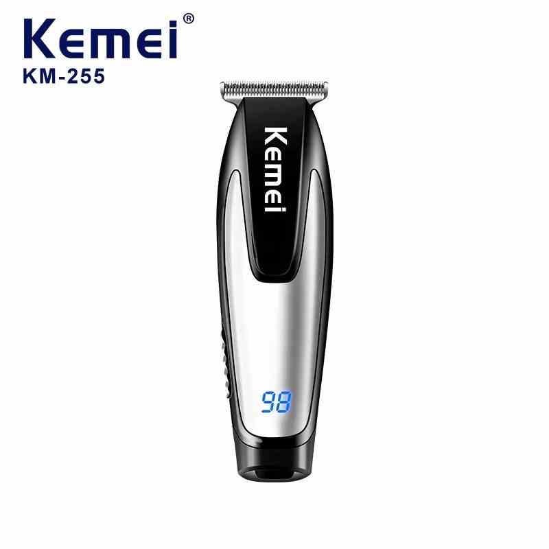 Tông đơ bấm viền Kemei KM-255 có màn hình kỹ thuật số điện-Hàng nhập khẩu