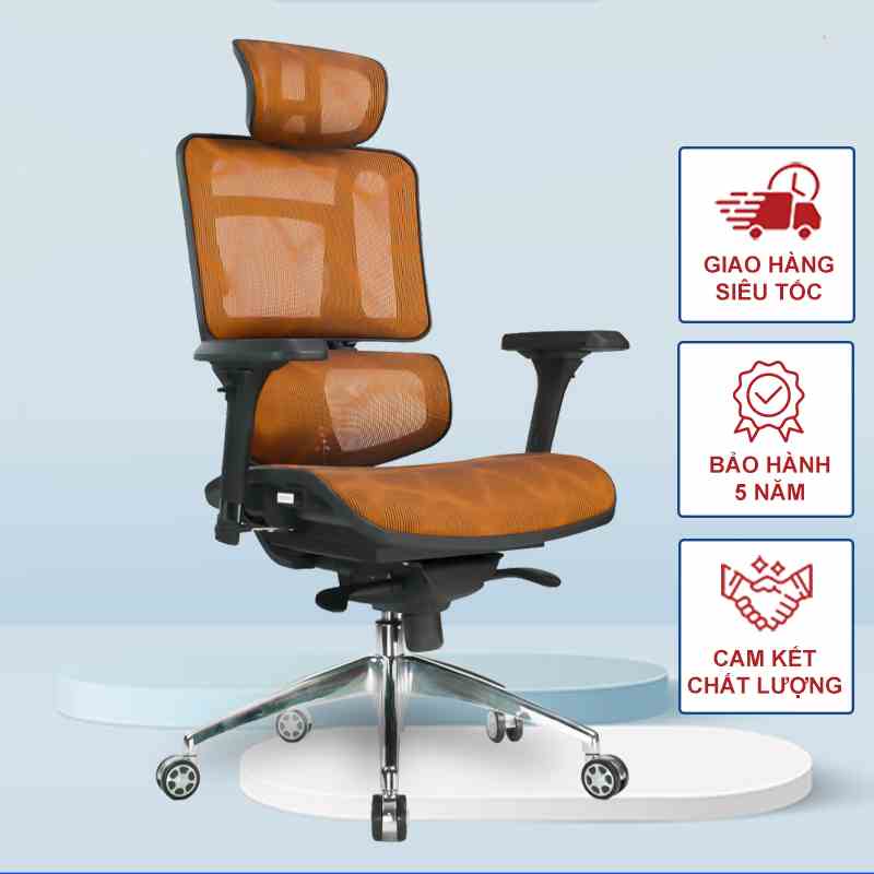 Ghế công thái học Nghia Furniture Ergonomic Life 02 Plus điều chỉnh tựa lưng 5 cấp