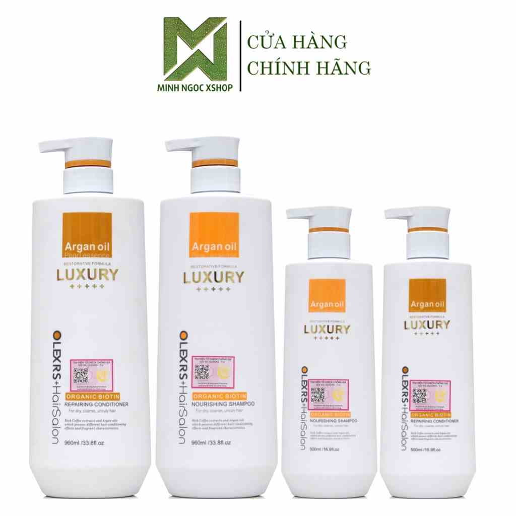 Dầu gội xả phục hồi, chống rụng tóc Olexrs Hair Salon Luxury 500ml - 960ml mùi mới