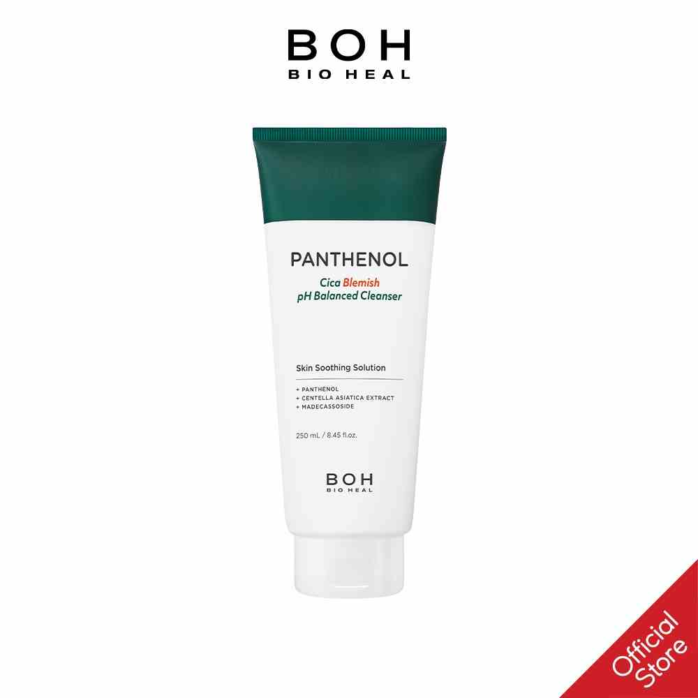 Sữa Rửa Mặt Tinh Chất Rau Má Cân Bằng Độ pH BIOHEAL BOH Panthenol Cica Blemish pH Balanced Cleanser 250ml