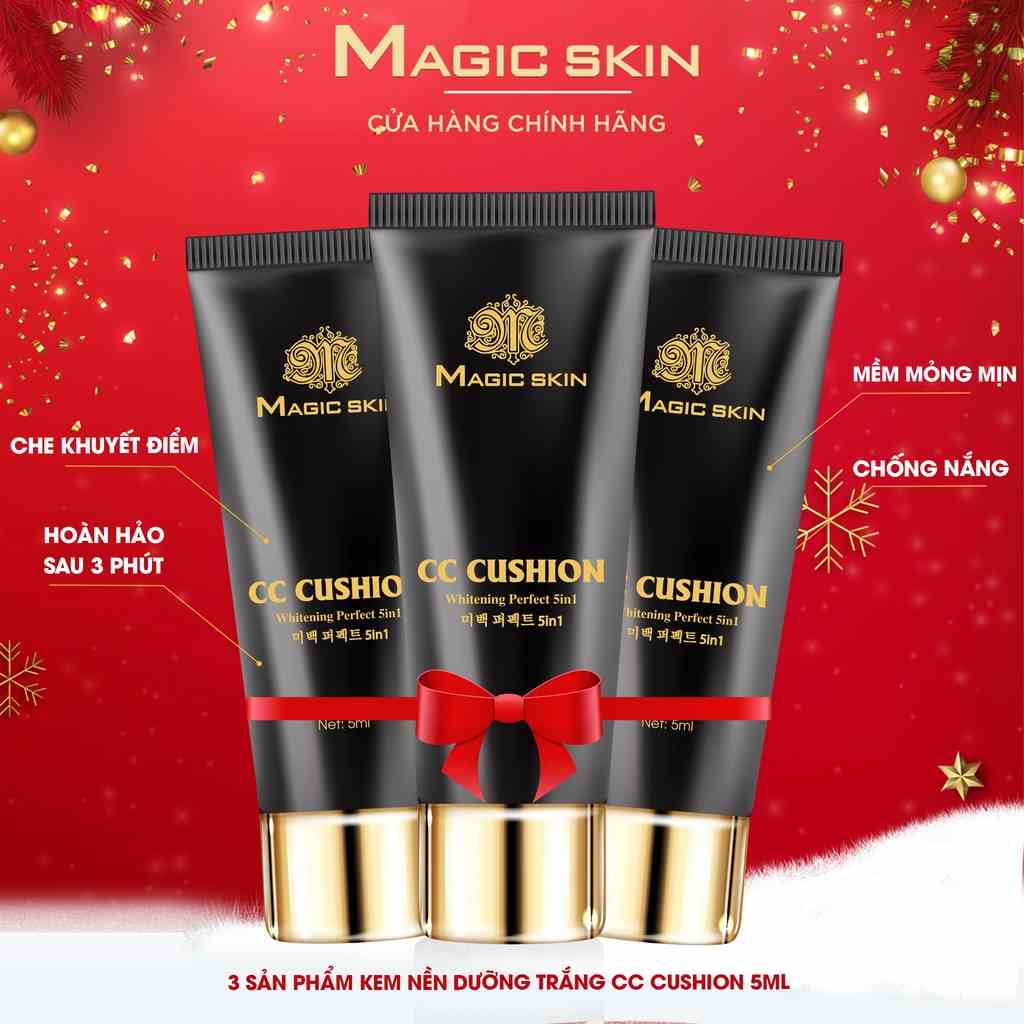 [ƯU ĐÃI 3SP] Cushion dưỡng trắng chống nắng Magic Skin minitest