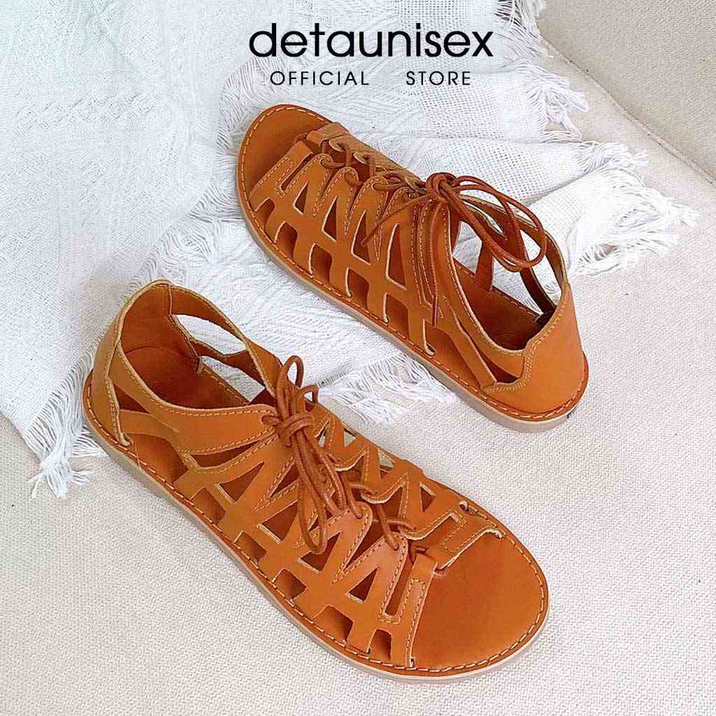 Dép Birken giày sandal chiến binh nữ cột dây đế bằng cổ cao Detaunisex - SX03