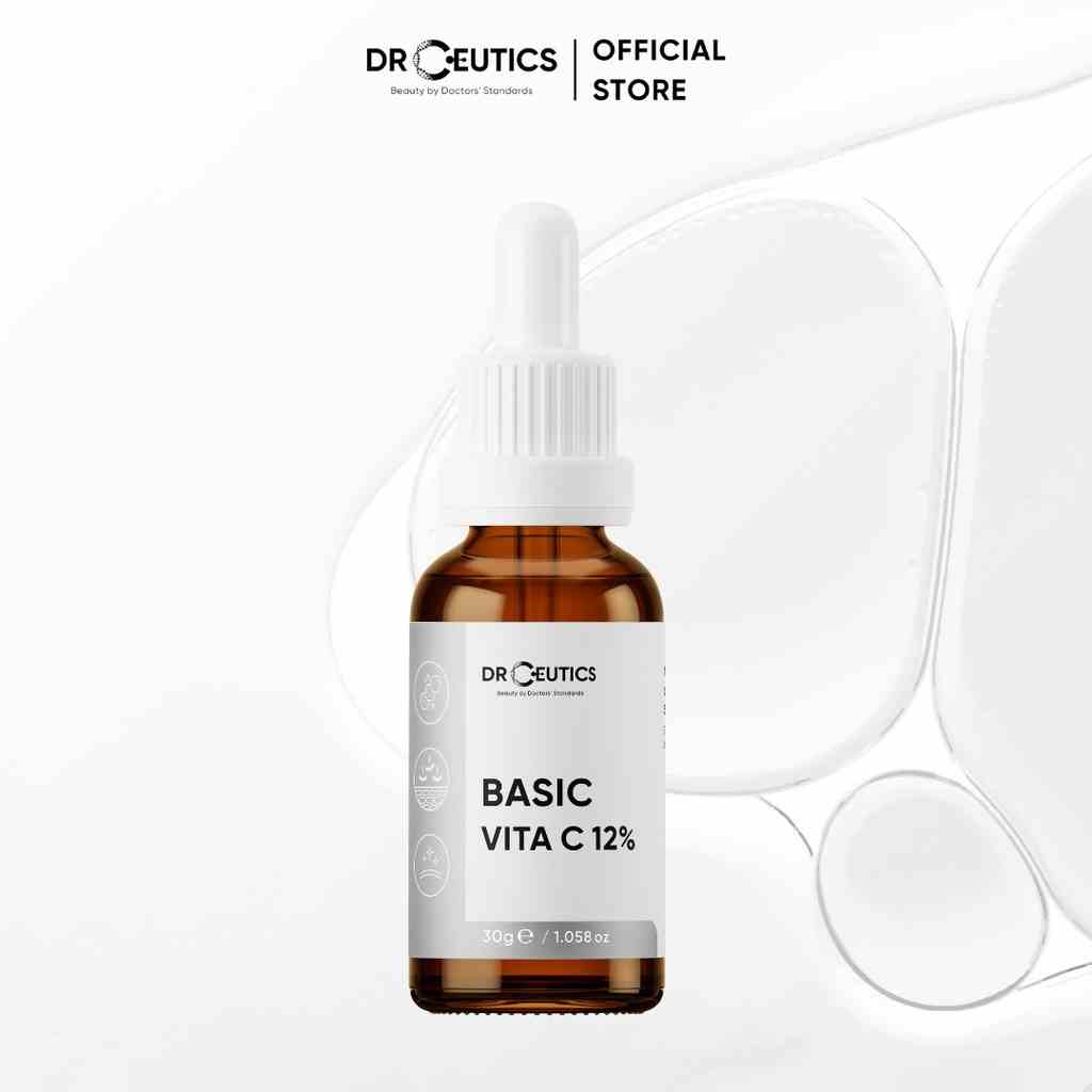 DrCeutics Tinh Chất Vita C12 Basic Làm Sáng Đều Màu Chống Lão Hoá Da (30gram)