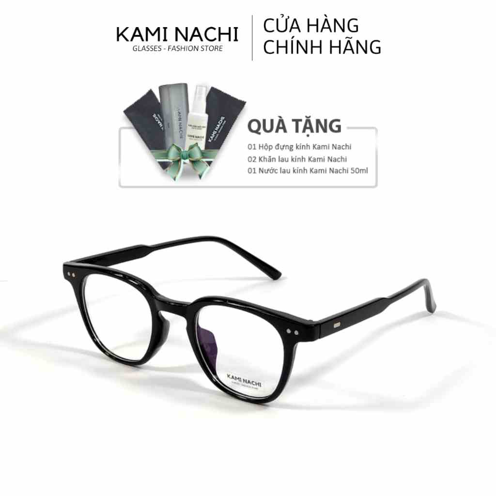 Gọng kính nhựa dáng vuông bầu KAMI NACHI phong cách Âu Mỹ Z3333