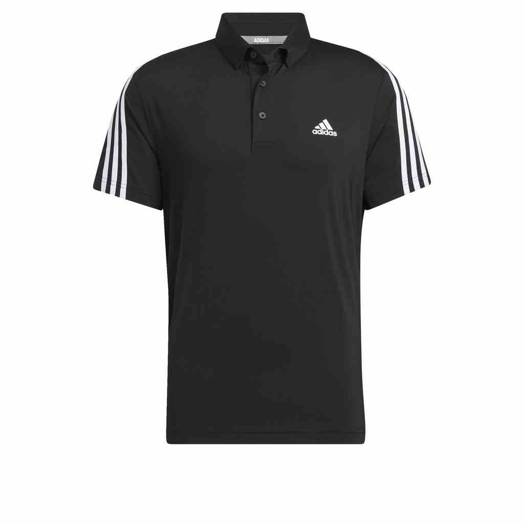 adidas Đánh gôn Áo Polo 3 Sọc AEROREADY Nam Đen HG8269