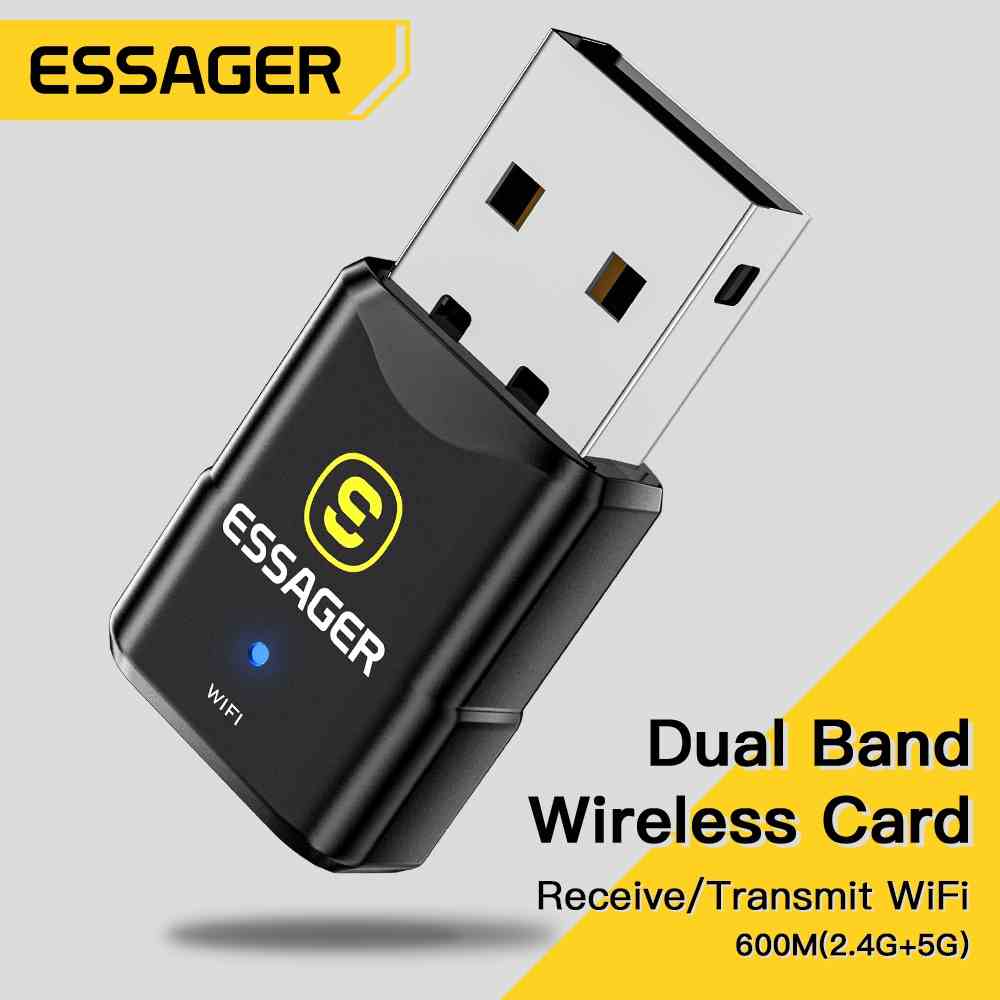 Usb Phát Wifi Băng Tần Kép Essager 600M 2.4G / 5G