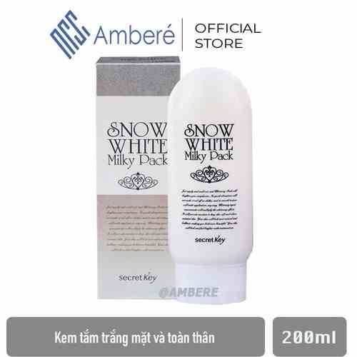 Kem Ủ Trắng Secret Key Body Snow White Milky Pack 200g