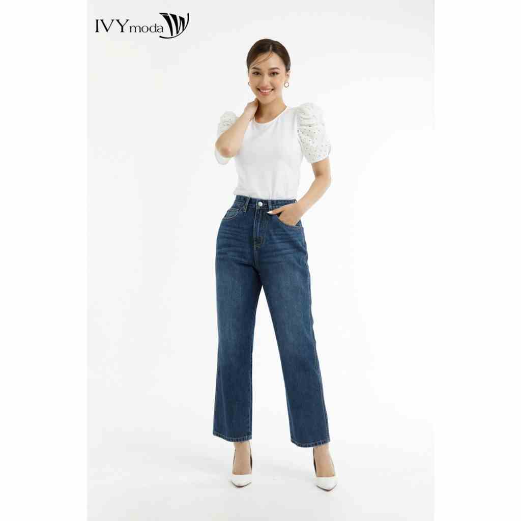 Áo thun nữ kiểu tay bồng IVY moda MS 57M7561