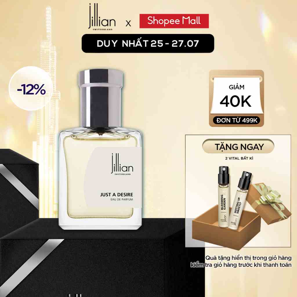 Nước hoa Jillian Nam Just a Desire (EDP) 15ml - nam tính, bản lĩnh, gợi cảm