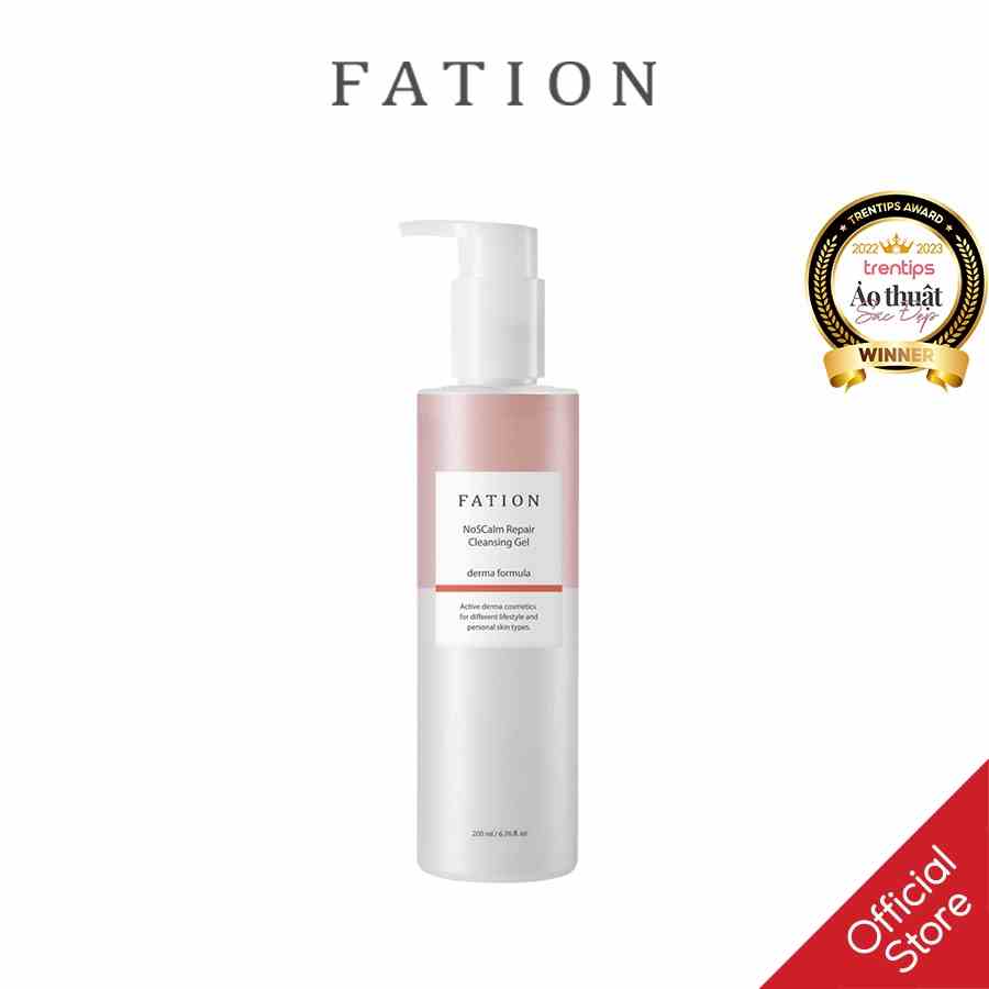 [Mã BMTTC60K giảm đến 60K đơn 50K] Gel Rửa Mặt Phục Hồi Da FATION NoSCalm Repair Cleansing Gel 200ml