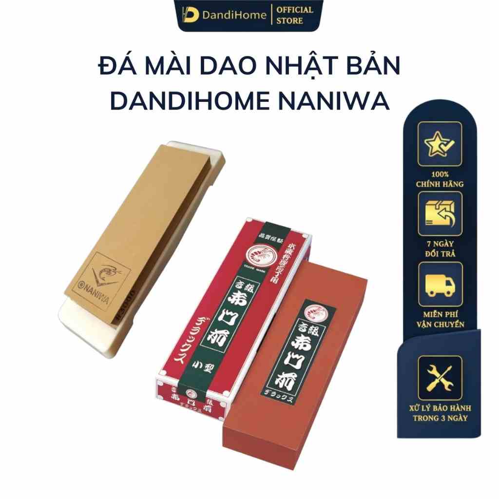 Đá mài dao Nhật Bản DandiHome Naniwa cao cấp đủ các độ mịn