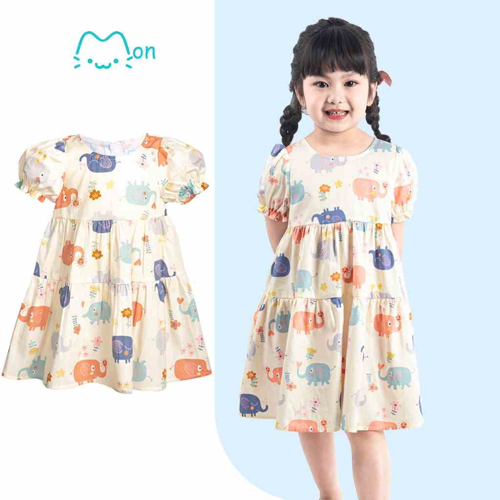 Váy bé gái xinh xắn dáng babydoll nhẹ nhàng bồng bềnh dễ thương V2TG23S013