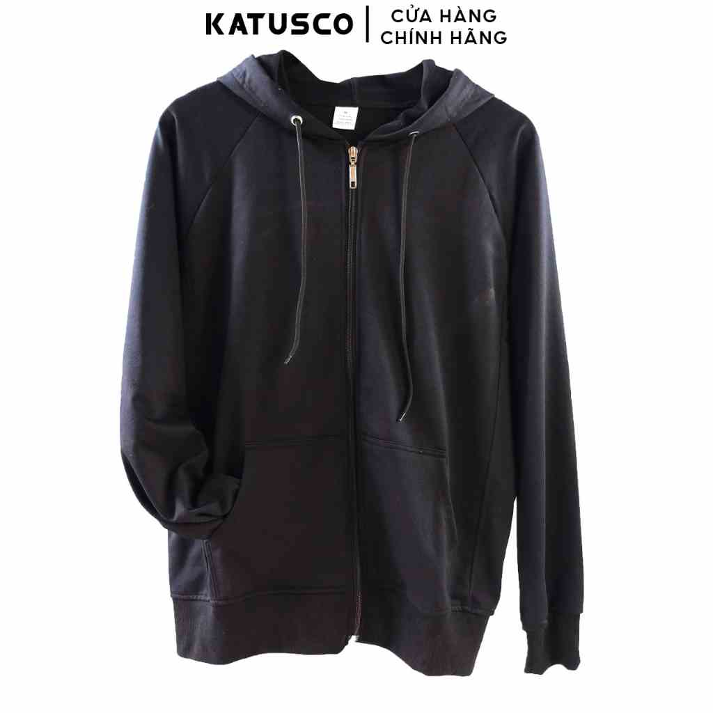 [Mã BMLTB35 giảm đến 35K đơn 99K] Áo Khoác Nam Ziper Hoodie Thun Nỉ Da Cá Thời Trang KATUSCO A2340