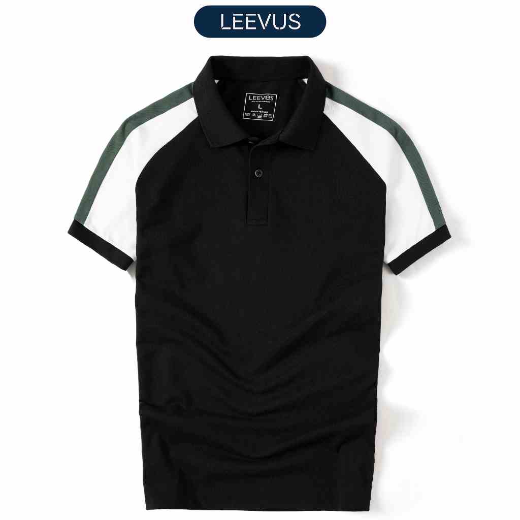 Áo Polo nam HOWLL LEEVUS phối tay raglan, vải CVC cá sấu, form regula HOWLL LEEVUS APL304