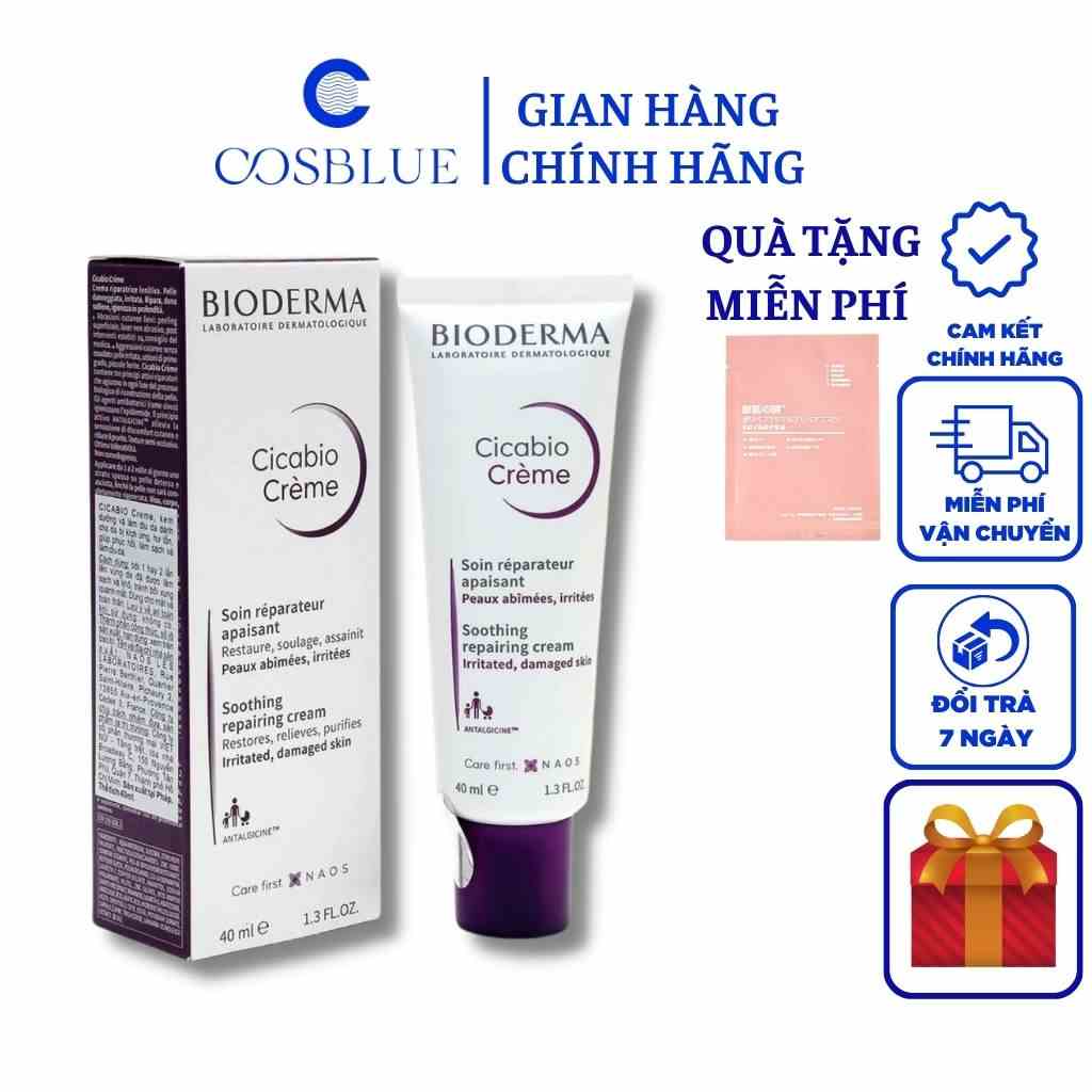 Kem Dưỡng Ẩm Phục Hồi Da Tổn Thương Biodermal Cicabio Crème 40ml, 100ml  Pháp