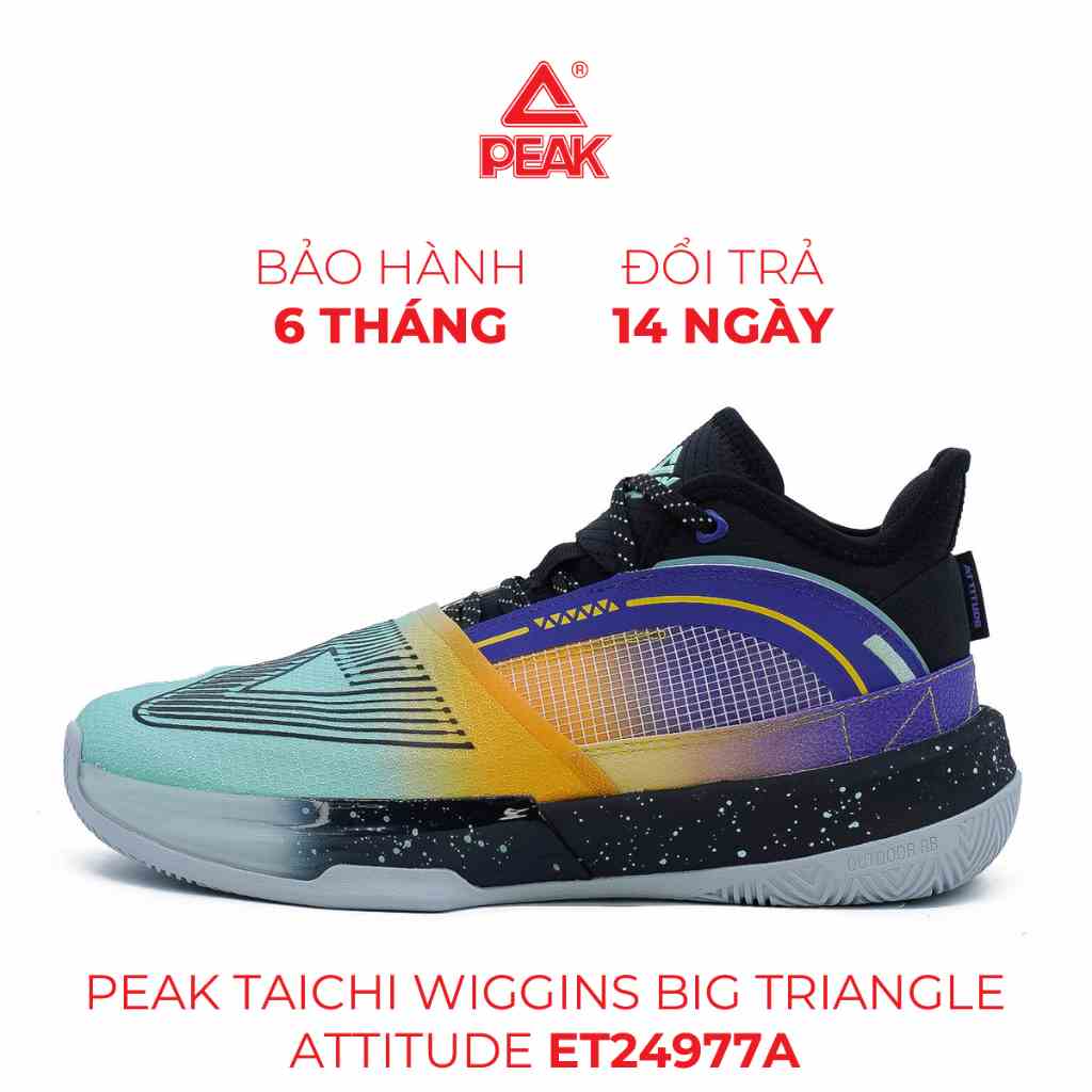 Giày Bóng rổ Nam PEAK Taichi Wiggins Big Triangle Attitude ET24977A