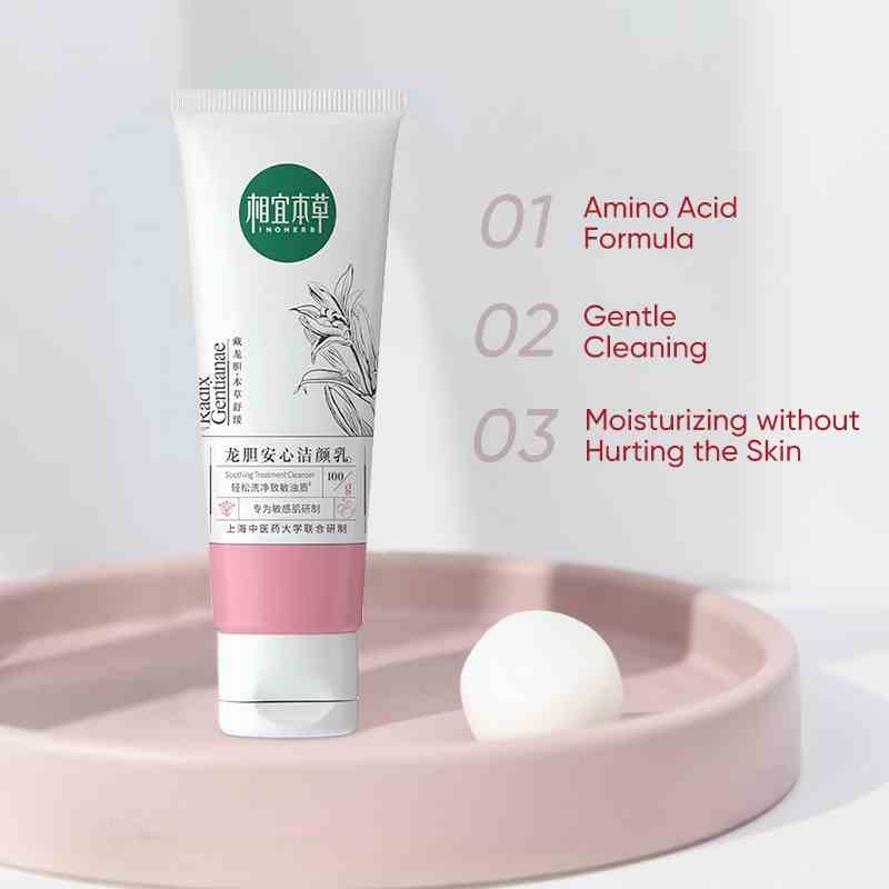 Sữa rửa mặt gentiana INOHERB làm dịu da nhạy cảm - Soothing Cleanser 100g