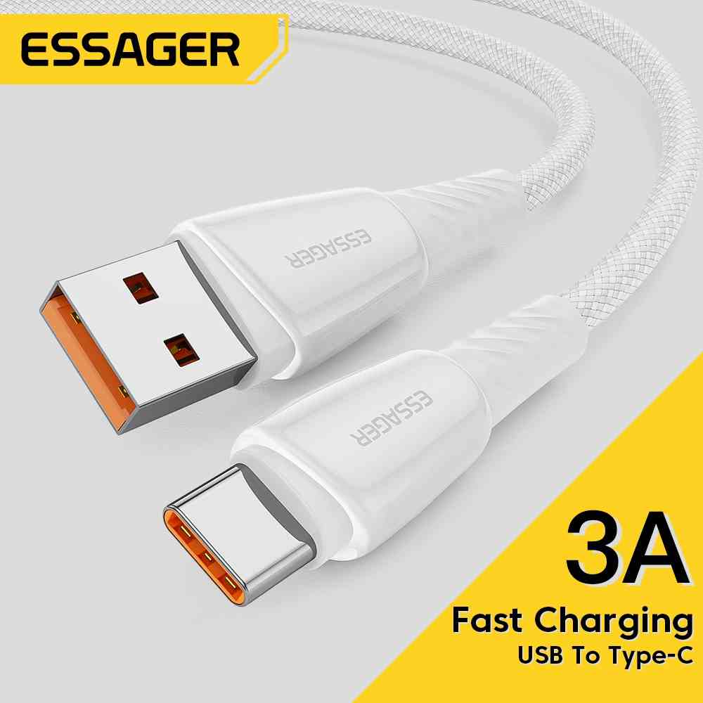 Essager Cáp Sạc Nhanh USB Type C 3A Cho Điện Thoại Android