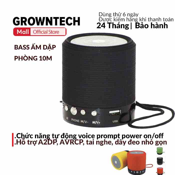 Loa bluetooth mini GrownTech WS 631 mini speaker bảo hành 24 tháng