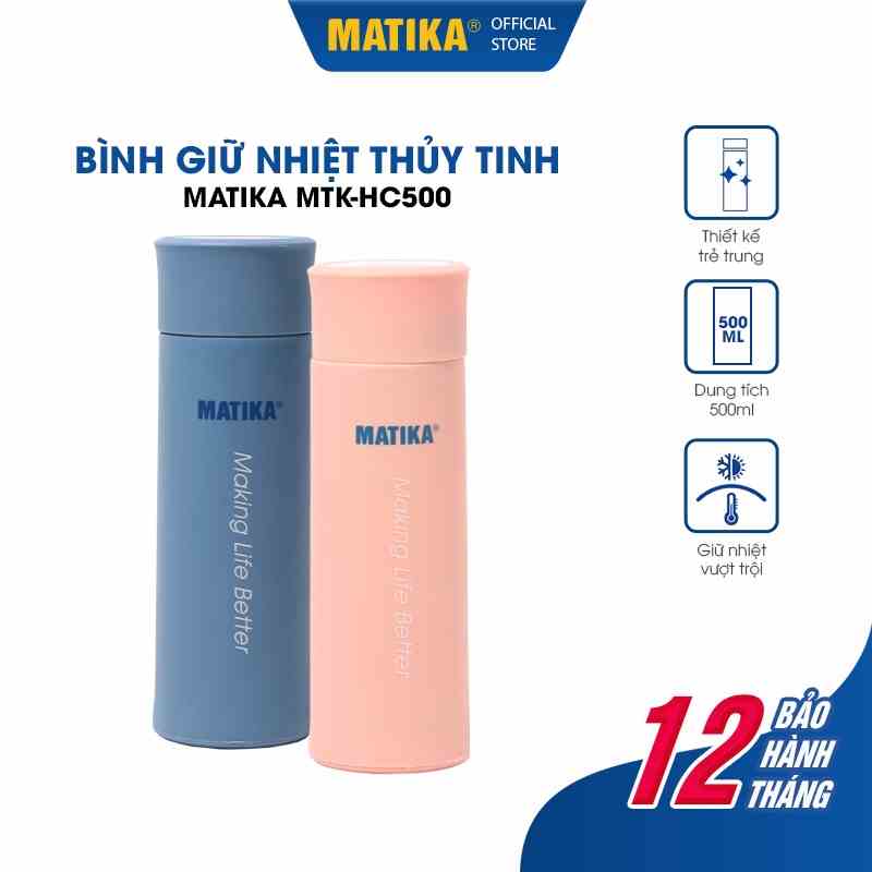 Bình Giữ Nhiệt Bình Nước MATIKA 500ml MTK-HC500