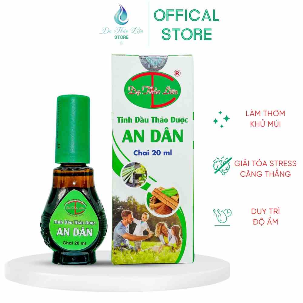 Tinh Dầu An Dân Dạ Thảo Liên 100% Thảo Dược Thiên Nhiên 20ml giúp ngủ ngon, giảm căng thẳng và stress