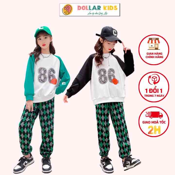 Bộ Đồ Thu Đông Cho Bé Gái Hãng Dollarkids Dành Cho Trẻ Từ 10kg Đến Size Đại