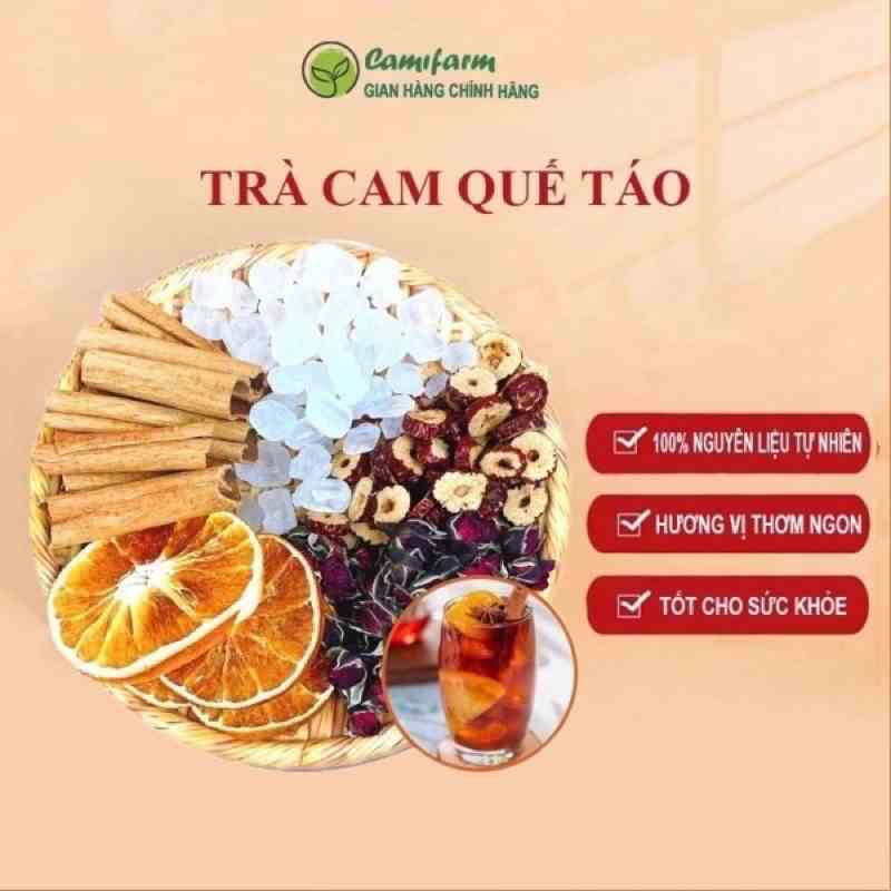 Trà Cam Quế Táo Camifarm thanh lọc cơ thể, thơm miệng, hỗ trợ giảm cân, tăng cường sức đề kháng