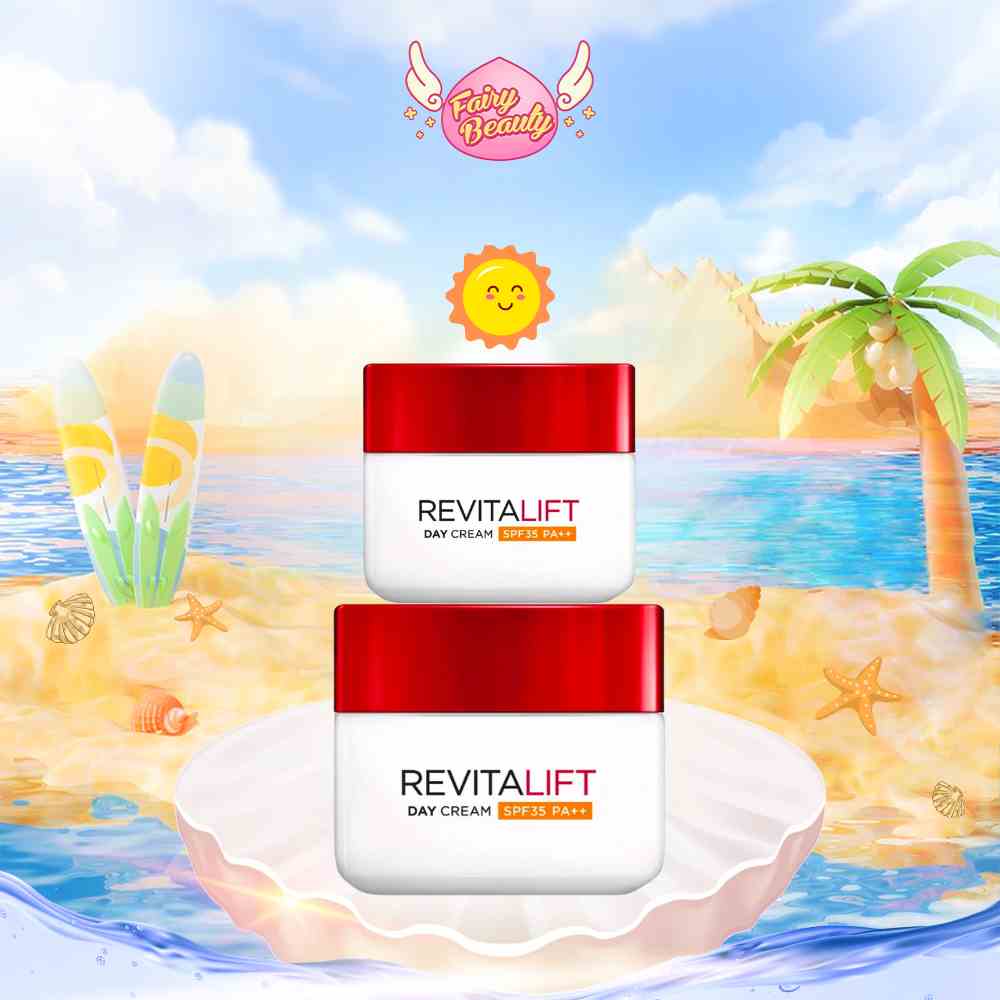 [LOREAL PARIS] Kem Dưỡng Ban Ngày Chứa Retinol Chống Lão Hoá Tối Ưu Revitalift Moisturizing Cream Day SPF35 PA++50/20ml