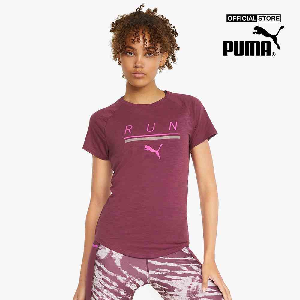 PUMA - Áo thun thể thao nữ ngắn tay 5K Logo 521388-12