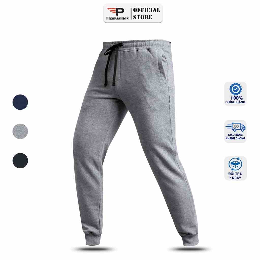 Quần thể thao nam jogger thun nỉ có bo chun cao cấp chính hãng SPMJGN01 Pigofashion (3 màu chọn)