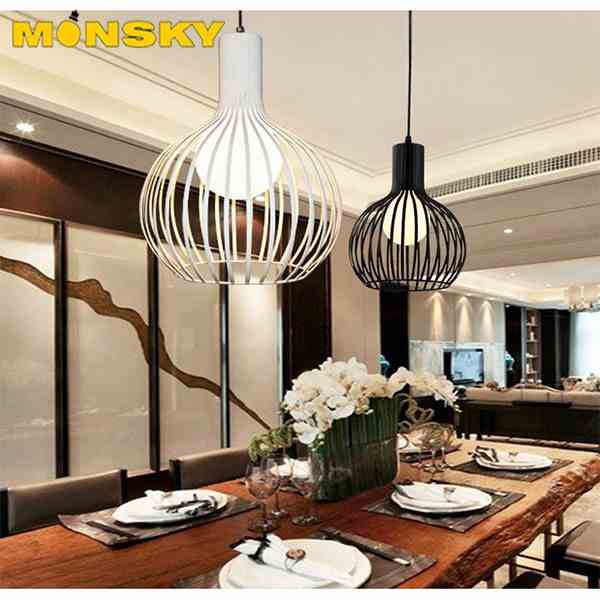 Đèn thả MONSKY chụp nơm trang trí phòng khách, phòng ăn, quán cafe độc đáo - kèm bóng led