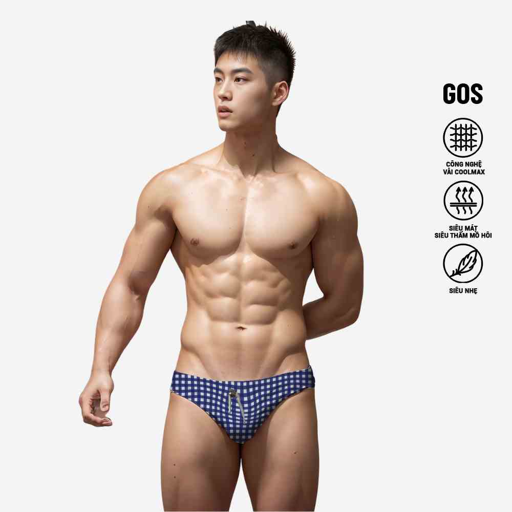 [Mã BMLTB35 giảm đến 35K đơn 99K] Quần bơi brief GOS Swimwear S12 Baby Blue