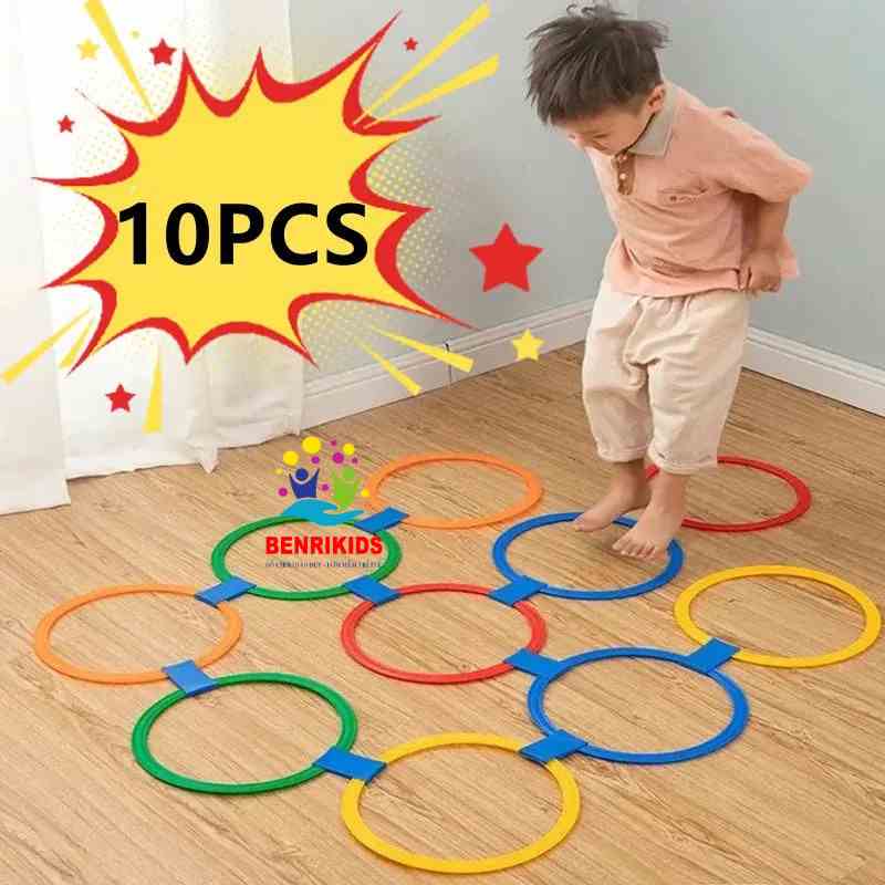 Combo 10 Vòng Thể Dục Nhựa Đường Kính 38cm Cho Bé Mầm Non