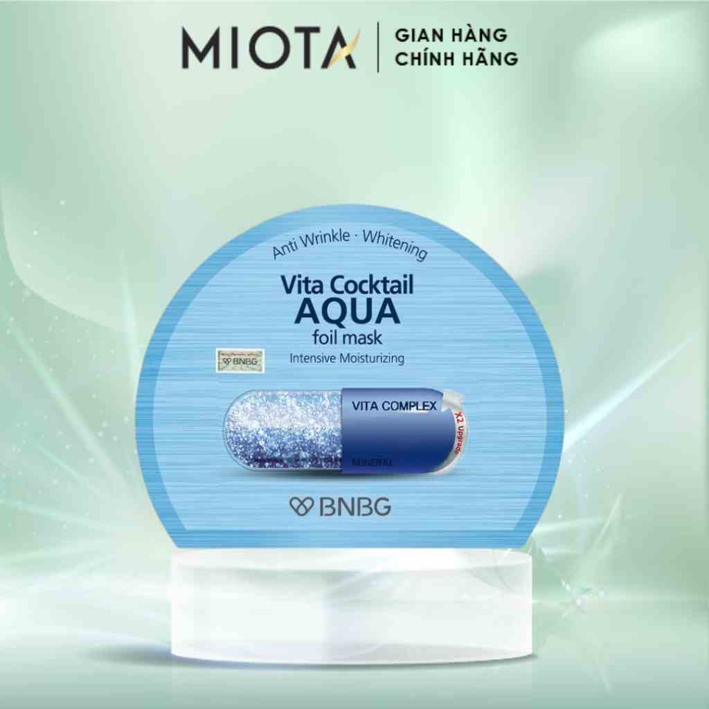 Mặt Nạ Giấy BNBG Vita Cocktail Aqua Foil Mask Chăm Sóc Da Toàn Diện 30ml